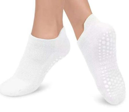 Pilates Non-Slip Grip Socks – Breathable Cotton Yoga & Fitness Socks