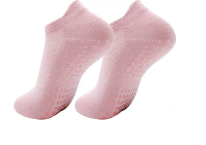 Pilates Non-Slip Grip Socks – Breathable Cotton Yoga & Fitness Socks